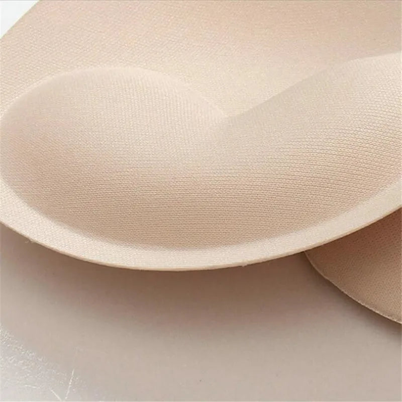 1Pair Thick Sponge Bra Pads for Women Swimsuit Breast Push up Breast Enhancer Removeable Bra Pads Inserts Cups Bra Accessories