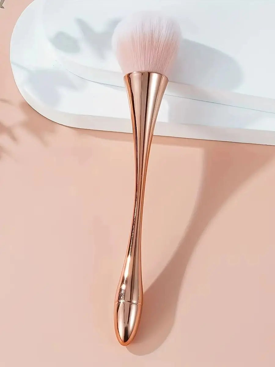 Rose Golden Fan Brush