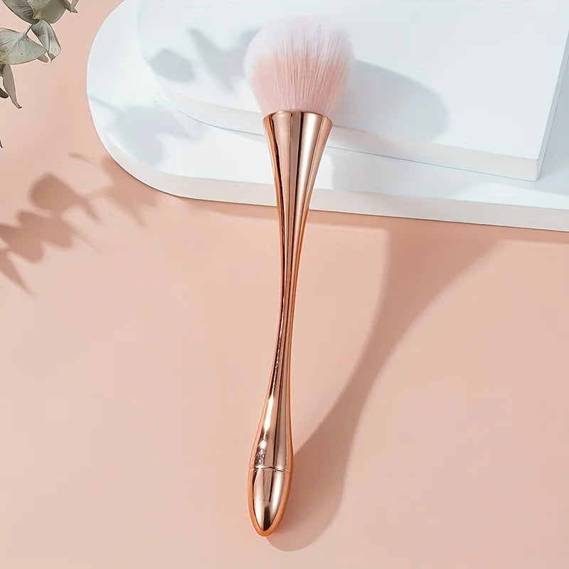Rose Golden Fan Brush