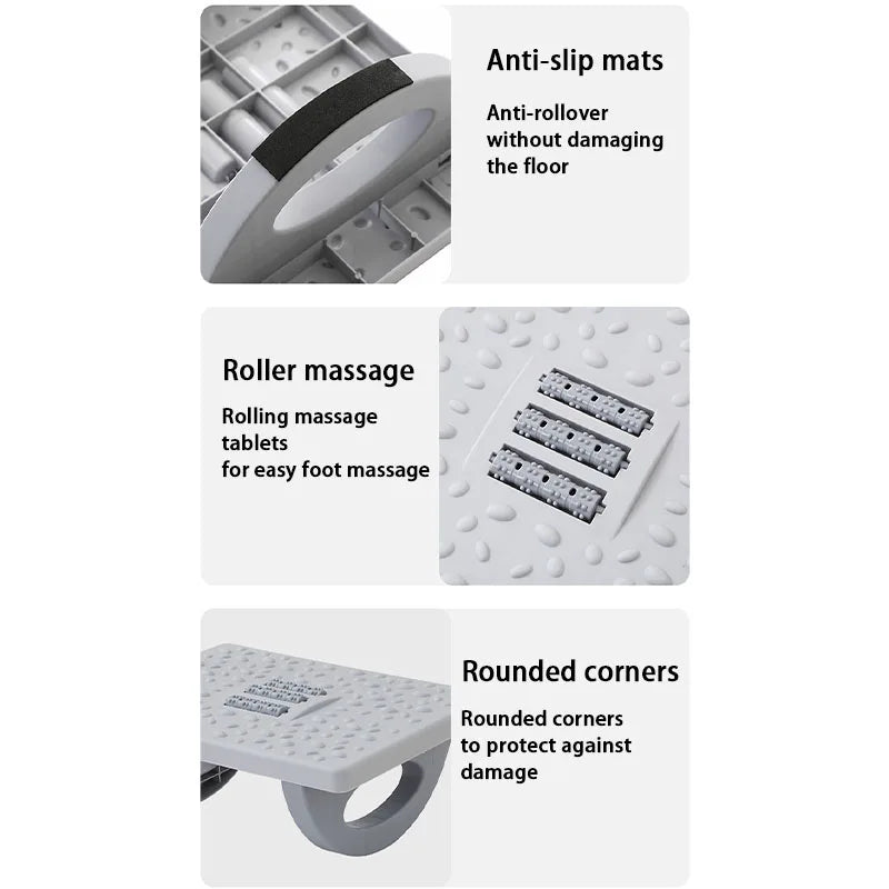 Foot Rest Under Desk Rocking Footstool with Massage Rollers Foot Rest Foot Relaxation Circulation for Home Study Office Work