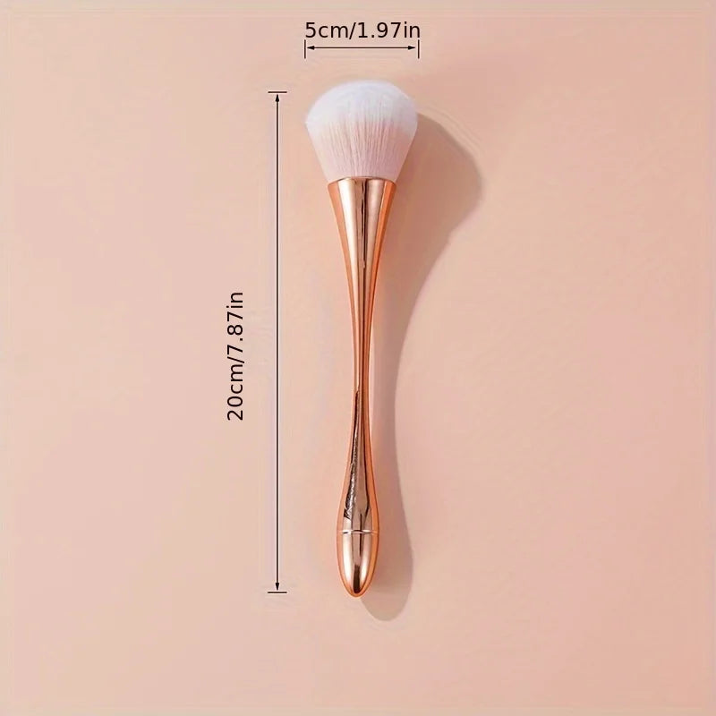 Rose Golden Fan Brush