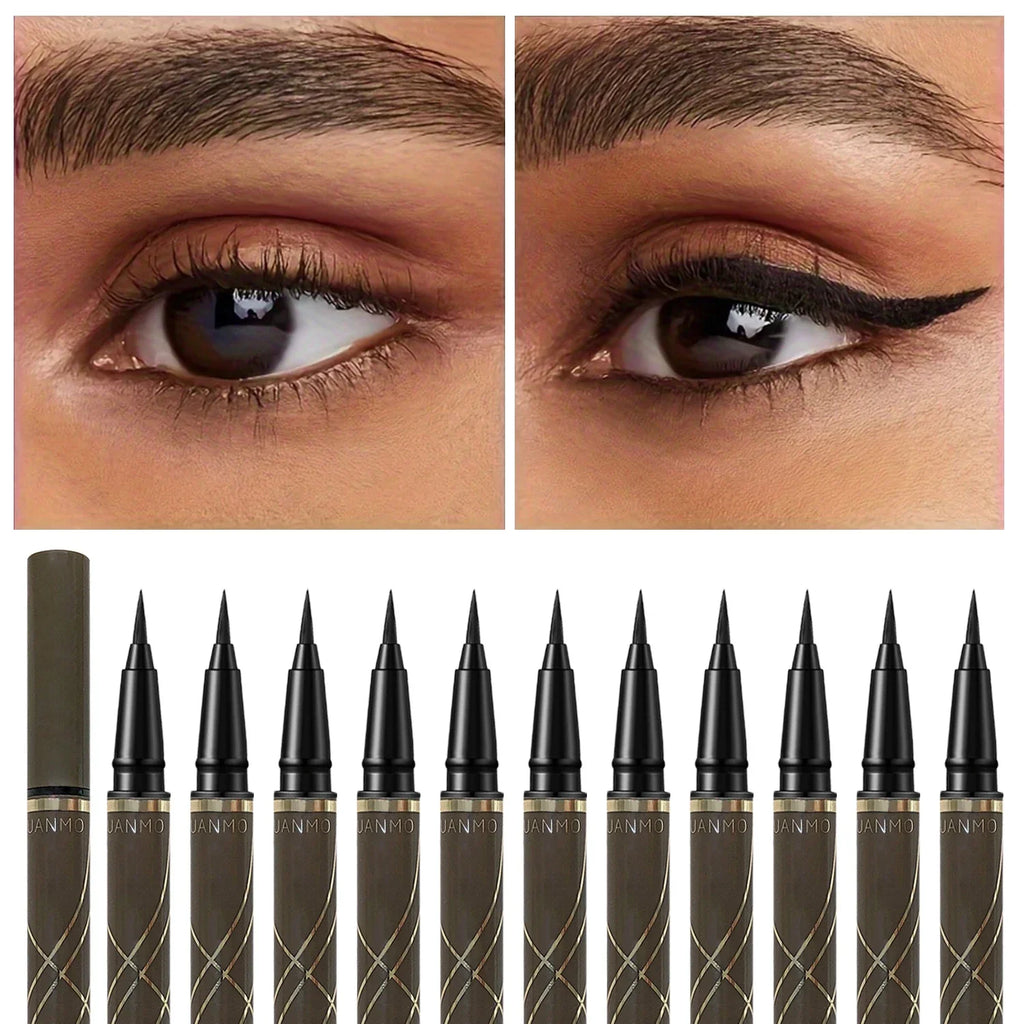 Slim Gel Eyeliner Pen – Smooth & Waterproof, Smudge-Proof, High-Pigment, Easy Glide, Multi-Color, Long-Lasting Eye Makeup